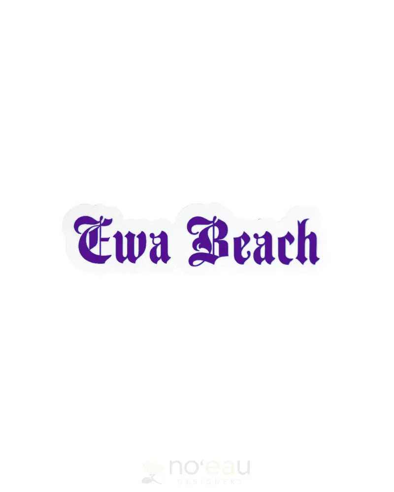 Kahealani Kreations - Assorted Blackletter City Stickers (Waterproof) Ewa Beach / Purple