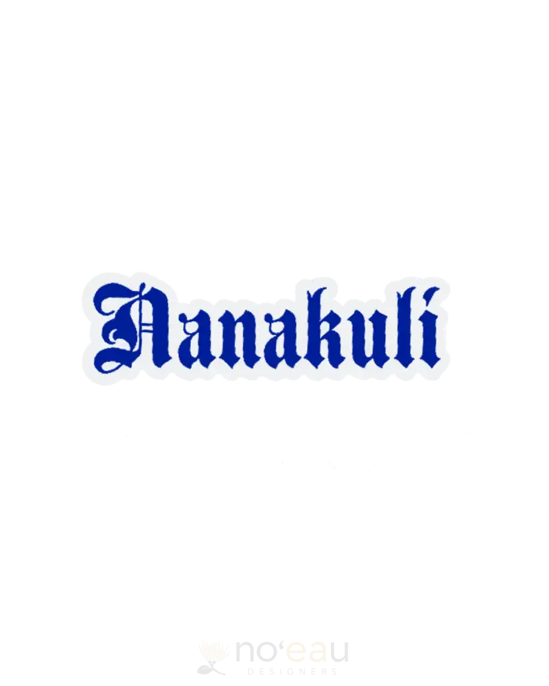 Kahealani Kreations - Assorted Blackletter City Stickers (Waterproof) Nanakuli / Blue