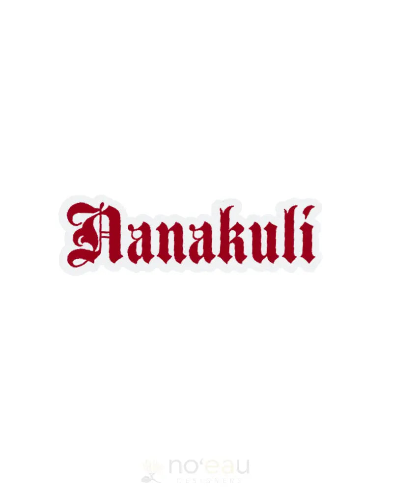Kahealani Kreations - Assorted Blackletter City Stickers (Waterproof) Nanakuli / Red