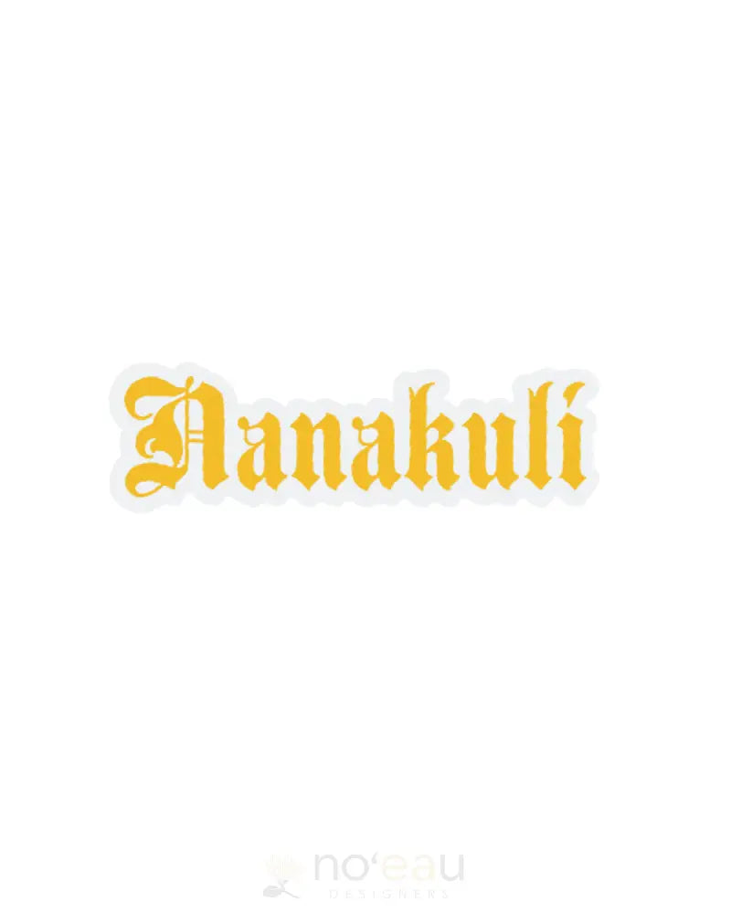 Kahealani Kreations - Assorted Blackletter City Stickers (Waterproof) Nanakuli / Yellow