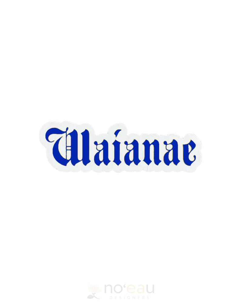 Kahealani Kreations - Assorted Blackletter City Stickers (Waterproof) Waianae / Blue