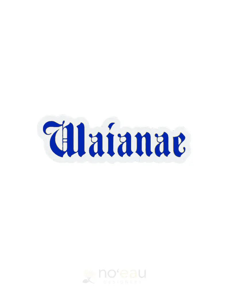 Kahealani Kreations - Assorted Blackletter City Stickers (Waterproof) Waianae / Blue