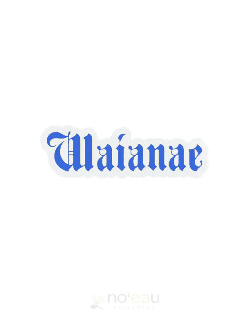 Kahealani Kreations - Assorted Blackletter City Stickers (Waterproof) Waianae / L.blue