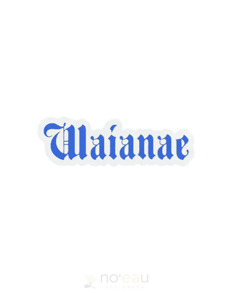 Kahealani Kreations - Assorted Blackletter City Stickers (Waterproof) Waianae / L.blue