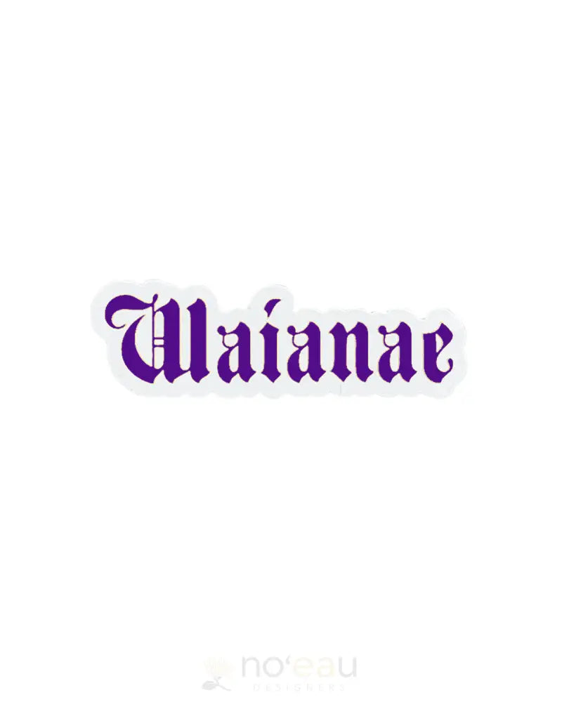 Kahealani Kreations - Assorted Blackletter City Stickers (Waterproof) Waianae / Purple