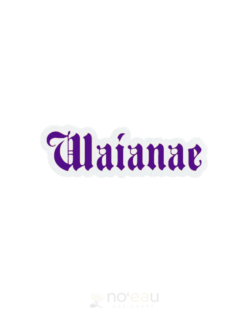 Kahealani Kreations - Assorted Blackletter City Stickers (Waterproof) Waianae / Purple