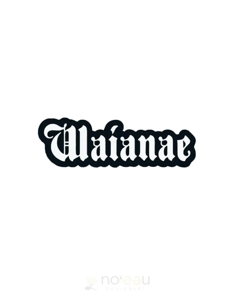 Kahealani Kreations - Assorted Blackletter City Stickers (Waterproof) Waianae / White