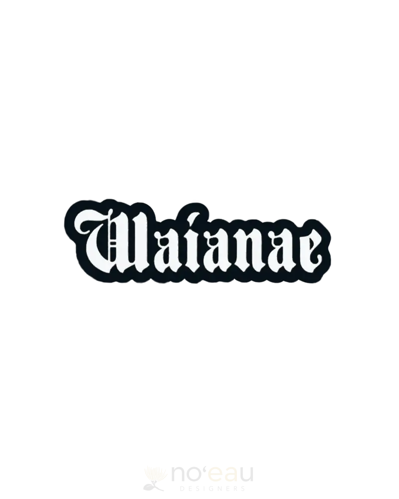 Kahealani Kreations - Assorted Blackletter City Stickers (Waterproof) Waianae / White