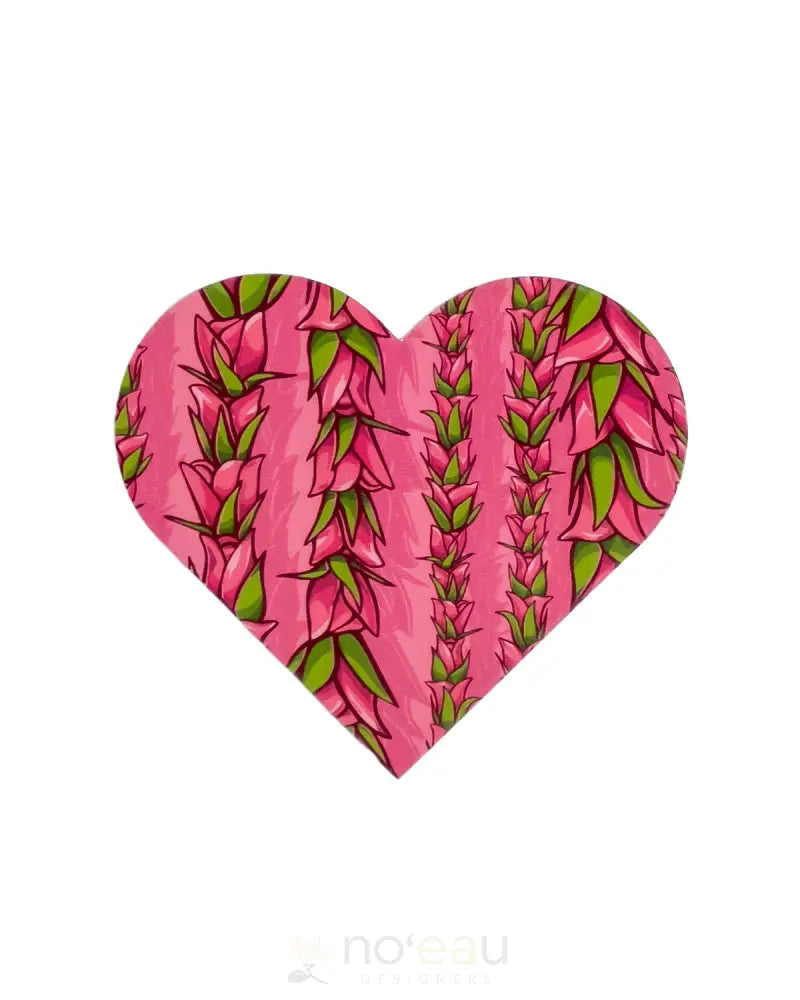 Kahealani Kreations - Assorted Lokelani Rose Waterproof Stickers Pink / Heart Stickers/Pins/Patches