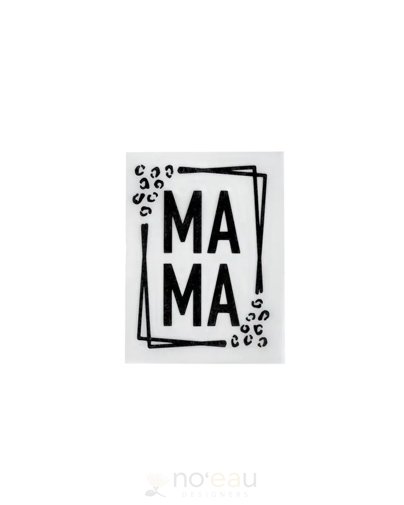 Kahealani Kreations - Assorted Mama Cheetah Stickers Black Stickers/Pins/Patches