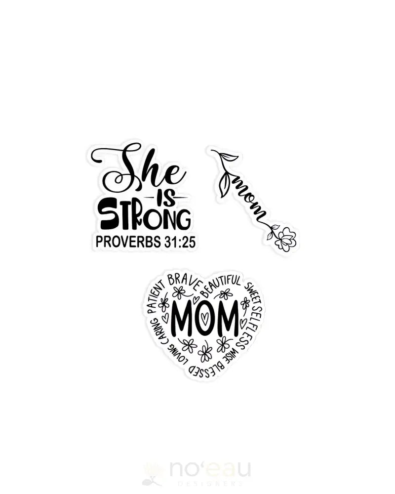 Kahealani Kreations - Assort Mom Stickers Strong Stickers/Pins/Patches