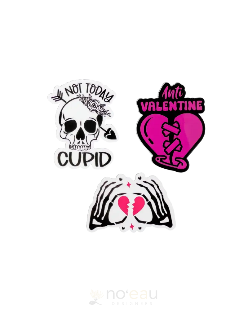 Kahealani Kreations - Assorted Valentines Sticker 3 Pack Stickers/Pins/Patches