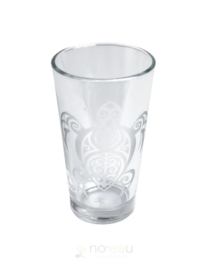 Kahealani Kreations - Assorted Etched Glass Cups Honu Home Goods