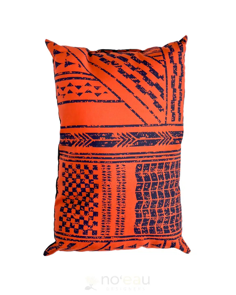 Kahealani Kreations - Mini Keiki Pillows Triangle Tribal / Orange Kid’s Items