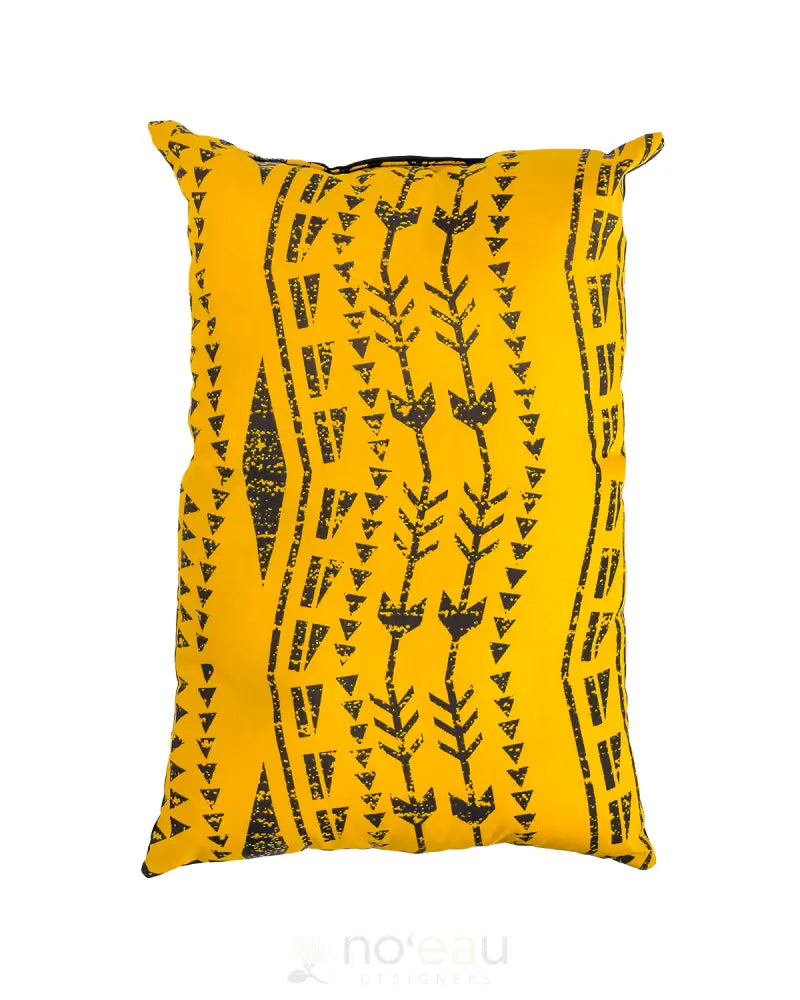 Kahealani Kreations - Mini Keiki Pillows Triangle Tribal / Yellow Kid’s Items
