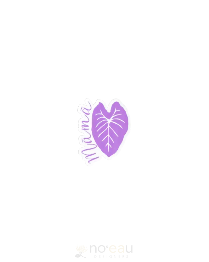 Kahealani Kreations - Mama Kalo Waterproof Stickers 2In / Purple Stickers/Pins/Patches