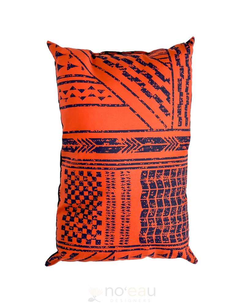 Kahealani Kreations - Mini Keiki Pillows Triangle Tribal / Orange Kid’s Items