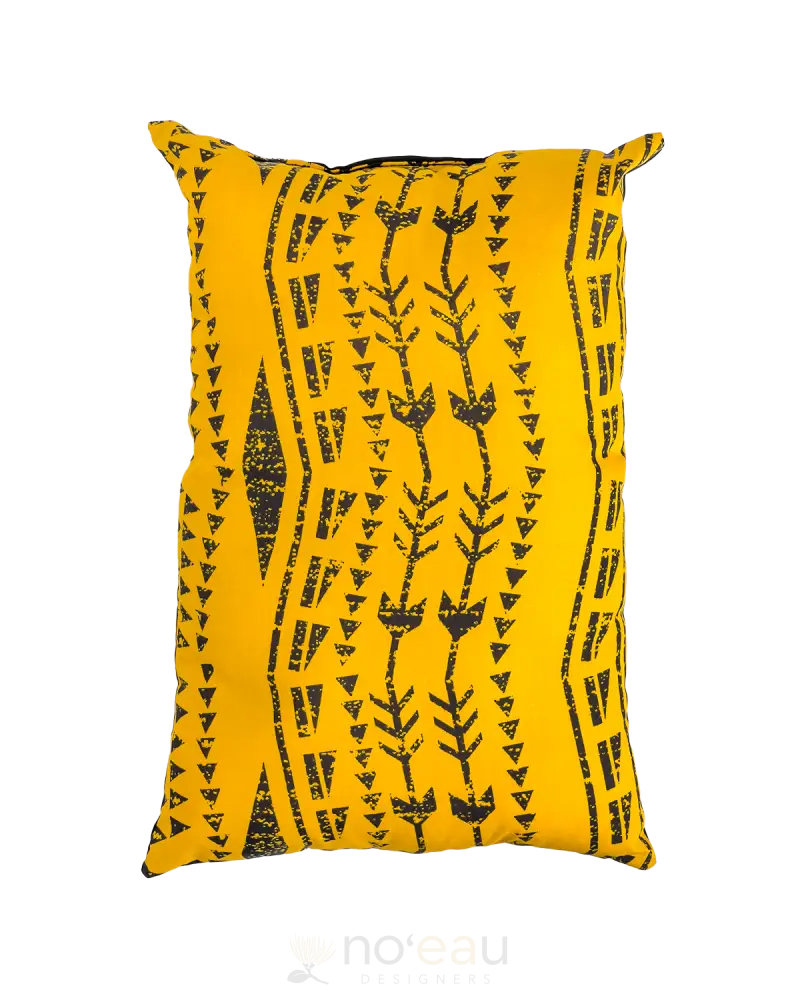 Kahealani Kreations - Mini Keiki Pillows Triangle Tribal / Yellow Kid’s Items