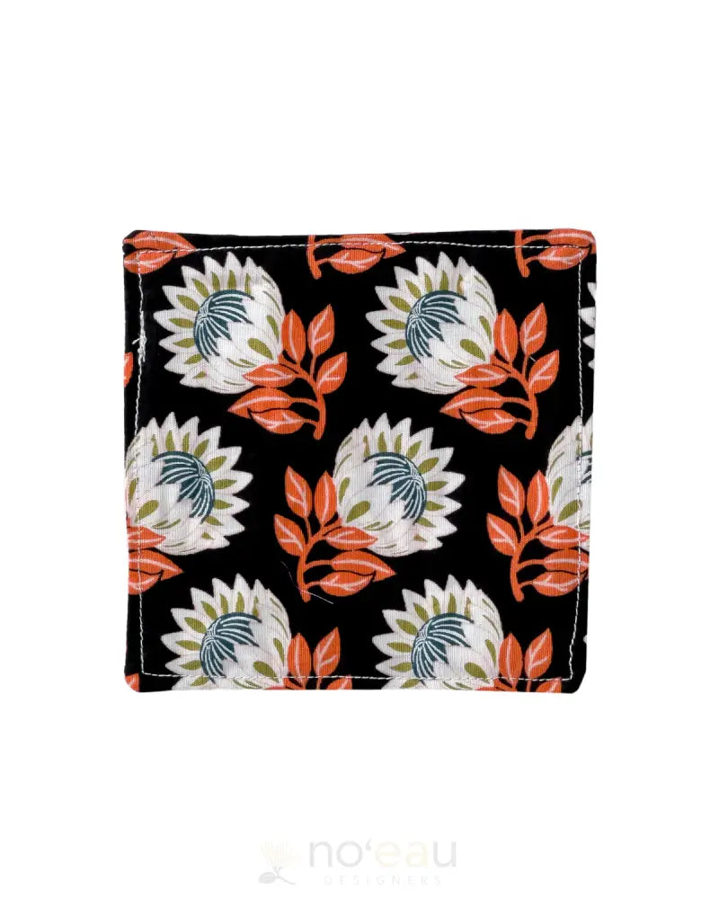 KAHEALANI KREATIONS - Protea Coasters Black HOME GOODS