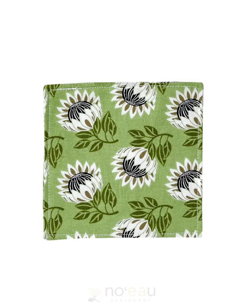 KAHEALANI KREATIONS - Protea Coasters Green HOME GOODS