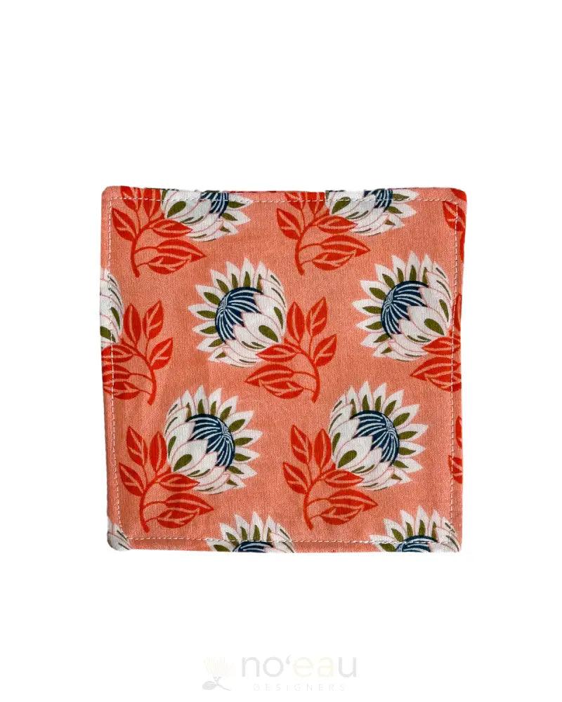 KAHEALANI KREATIONS - Protea Coasters Peach HOME GOODS