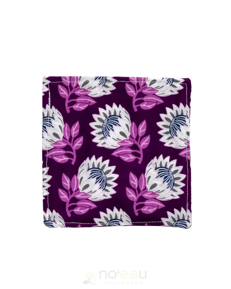 KAHEALANI KREATIONS - Protea Coasters Purple HOME GOODS