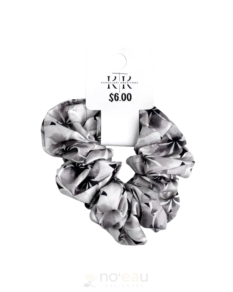 Kahealani Kreations - Scrunchies Plumeria / Black Accessories