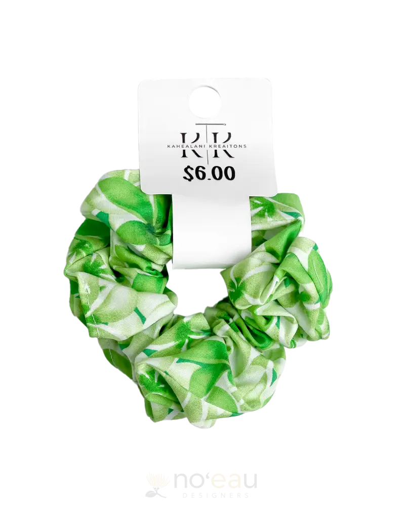 Kahealani Kreations - Scrunchies Plumeria / Green Accessories