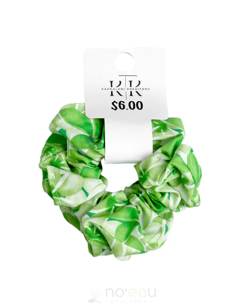 Kahealani Kreations - Scrunchies Plumeria / Green Accessories
