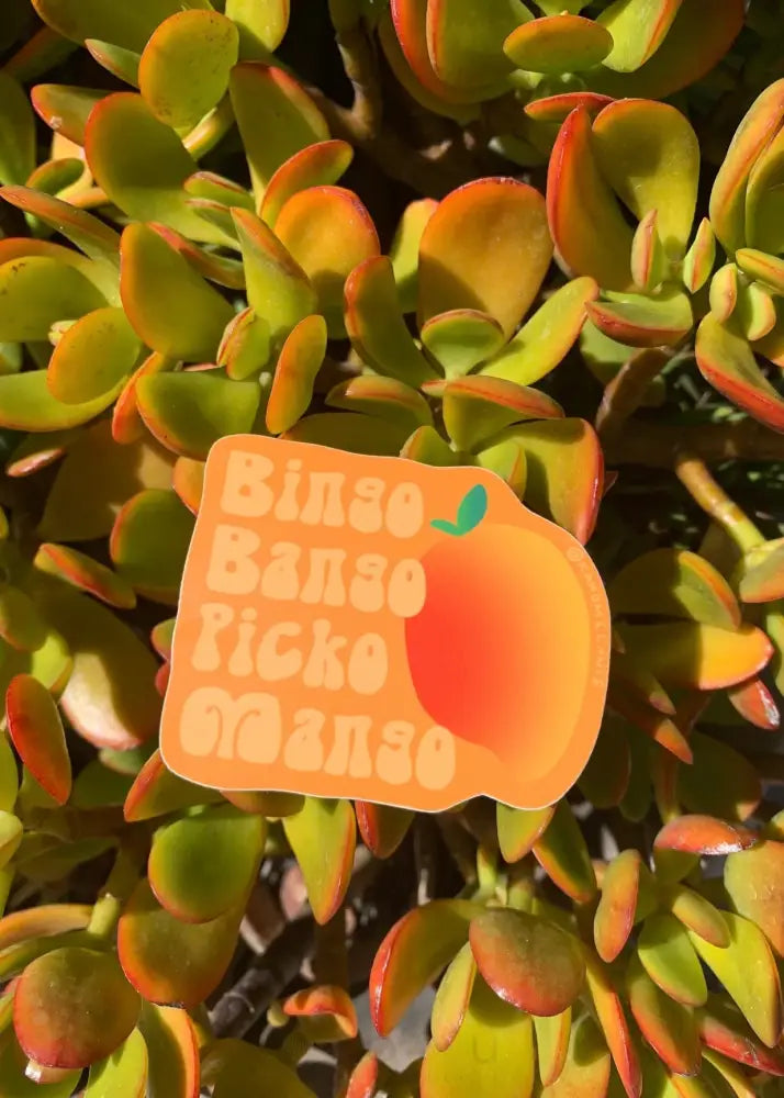 KAHOMELANI - Bingo Bango Picko Mango Sticker - Noʻeau Designers