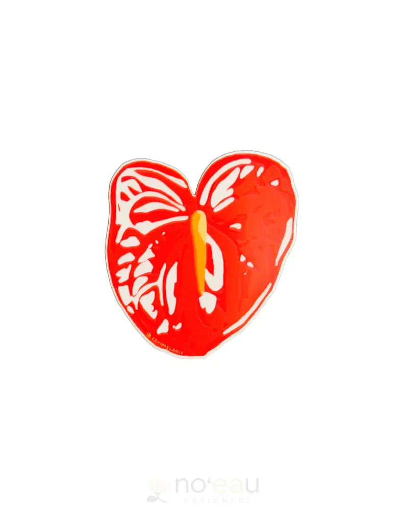 KAHOMELANI'S - Anthurium Sticker - Noʻeau Designers