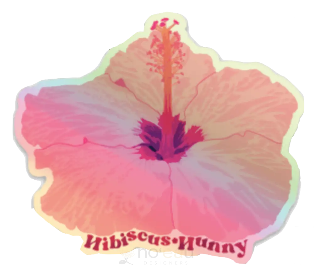 KAHOMELANI'S - Hibiscus Hunny Sticker - Noʻeau Designers