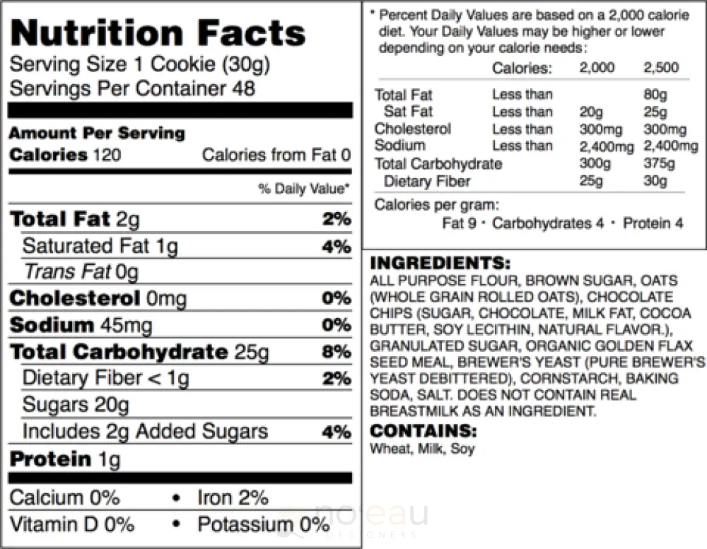 KAIMADE - Oatmeal Chocolate Chip Lactation Dry Cookie Mix - Noʻeau Designers