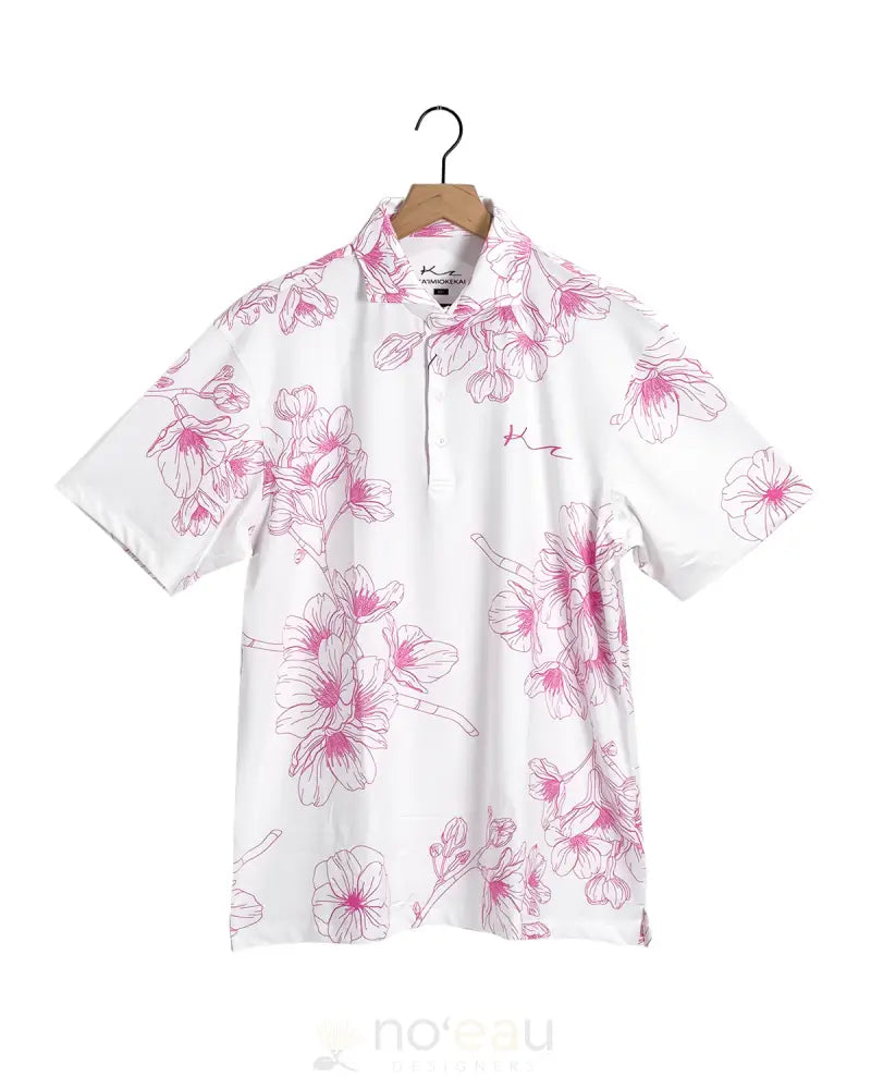KAʻIMIOKEKAI - Cherry Blossom Polo Shirt MEN’S CLOTHING