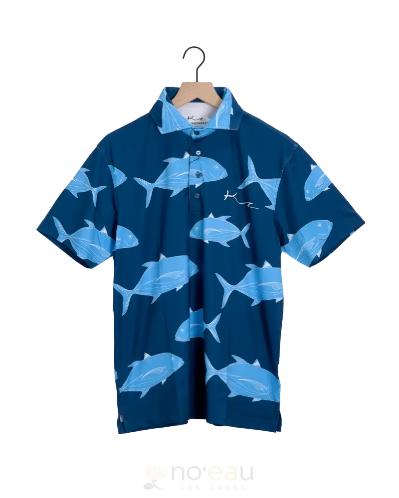 Kaʻimiokekai - Ulua Polo Shirt Blue / Small Men’s Clothing