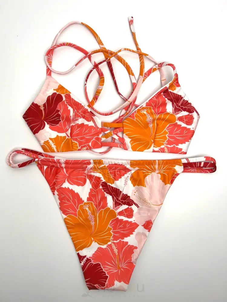 KAIONA SWIMWEAR - Kuilei Hibiscus Bikini Bottom - Noʻeau Designers