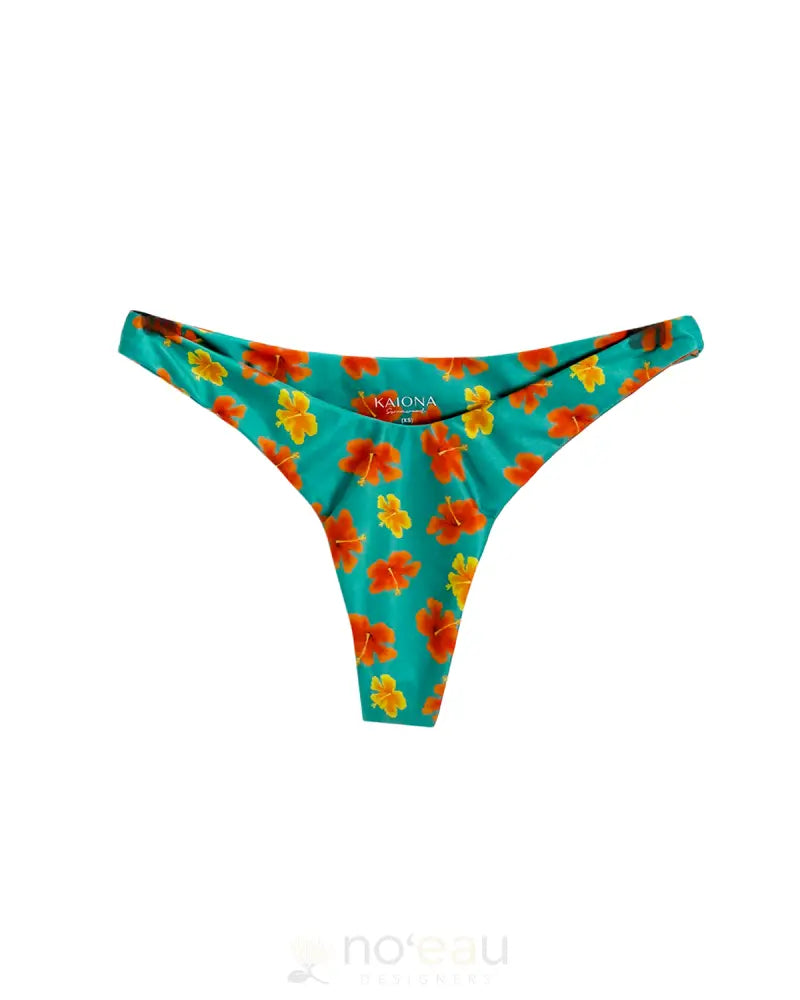 KAIONA SWIMWEAR - Laniakea Golden Hibiscus Bikini Bottom WOMEN’S CLOTHING