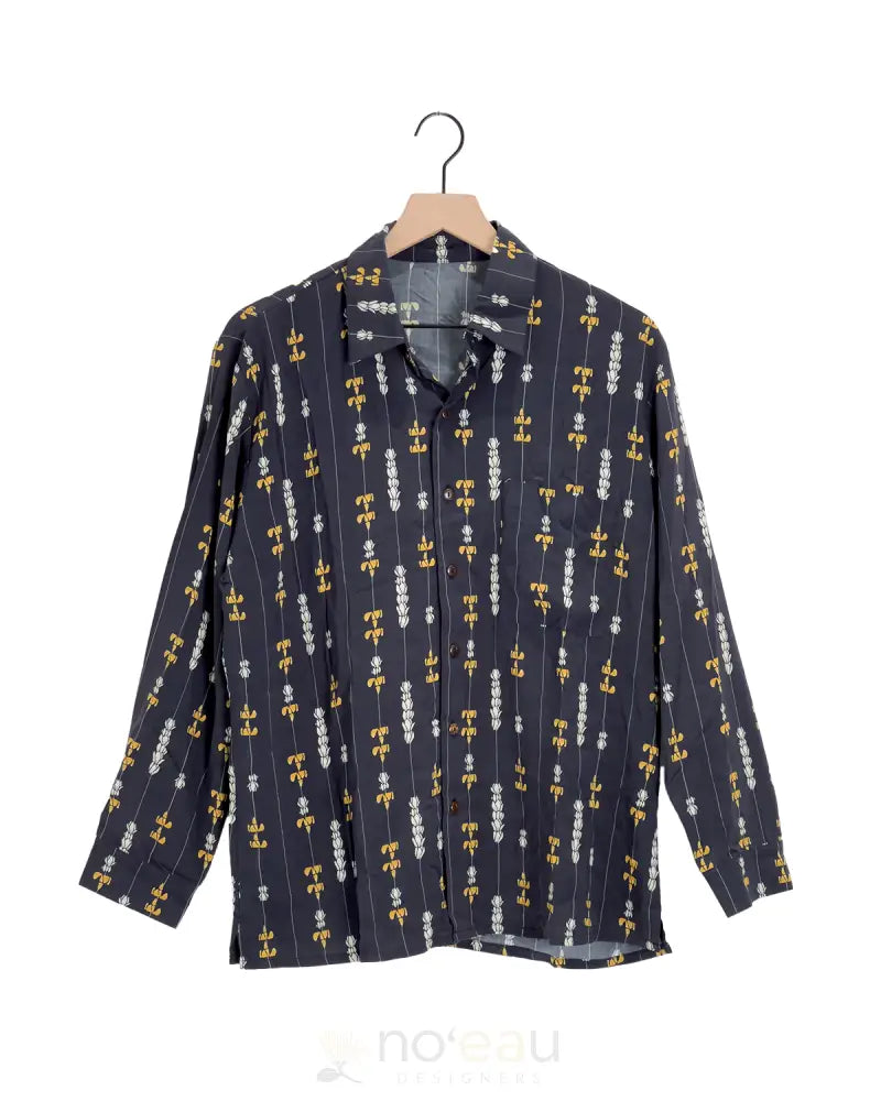 Kaiona Swimwear - Long Sleeve Button Ups Puakenikeni / Small Women’s Clothing