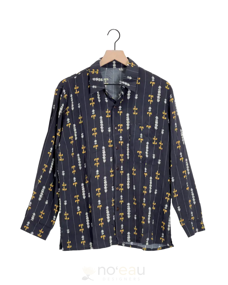 Kaiona Swimwear - Long Sleeve Button Ups Puakenikeni / Small Women’s Clothing