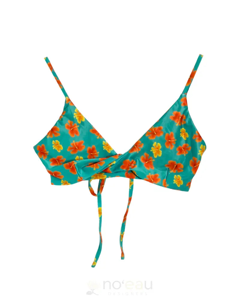 KAIONA SWIMWEAR - Makua Golden Hibiscus Bikini Top WOMEN’S CLOTHING