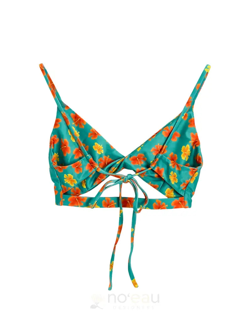 KAIONA SWIMWEAR - Makua Golden Hibiscus Bikini Top WOMEN’S CLOTHING