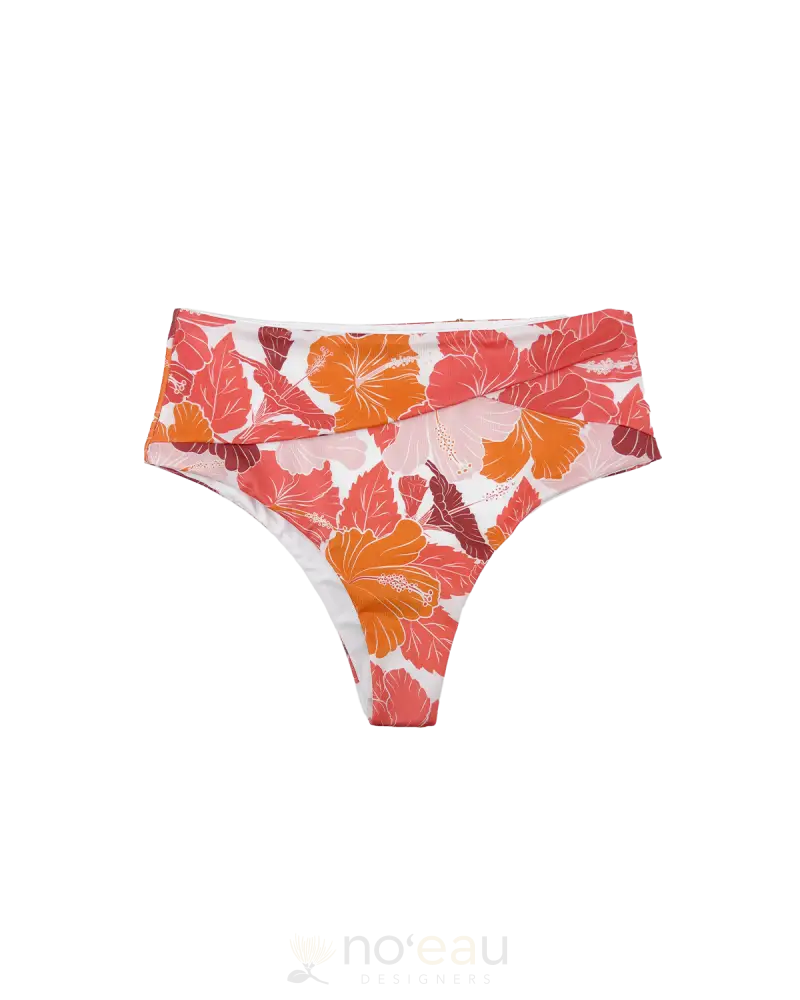 Kaiona Swimwear - Manana Hibiscus Sunset Bikini Bottom Womens Clothing