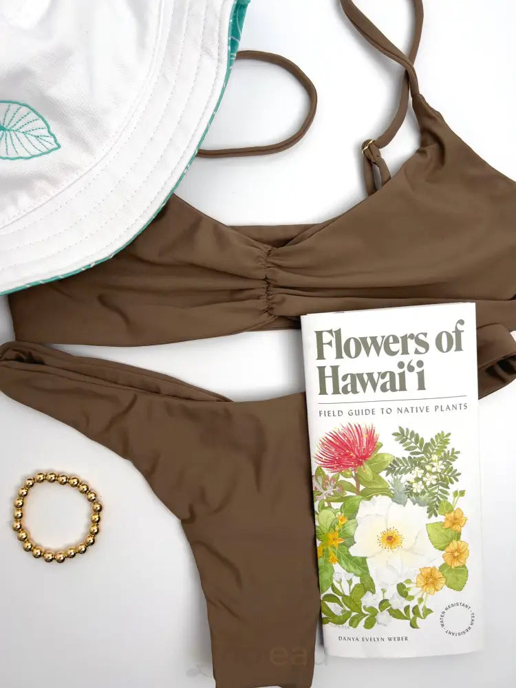 KAIONA SWIMWEAR - Mokolii Cocoa Bikini Top - Noʻeau Designers