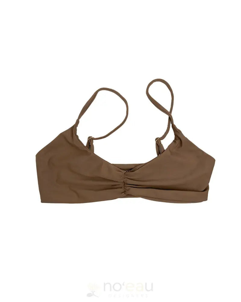 KAIONA SWIMWEAR - Mokolii Cocoa Bikini Top - Noʻeau Designers