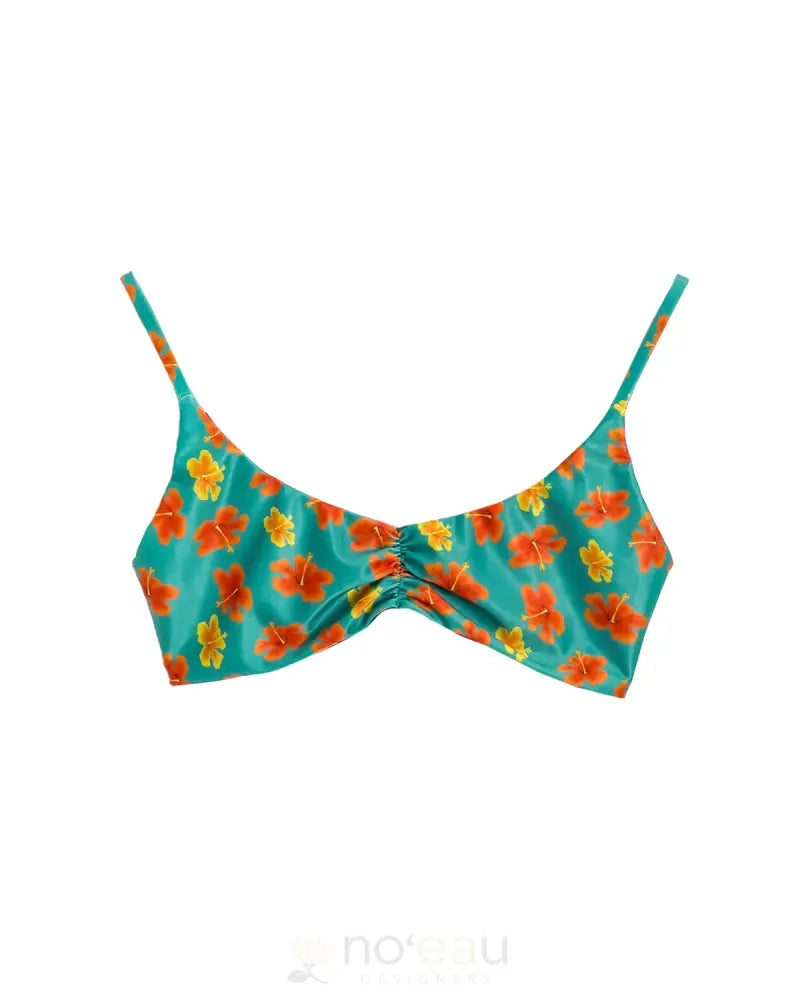 KAIONA SWIMWEAR - Mokoliʻi Golden Hibiscus Bikini Top WOMEN’S CLOTHING