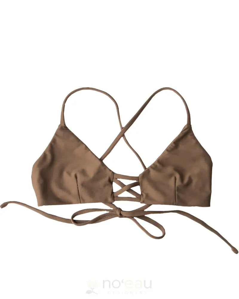 KAIONA SWIMWEAR - Yokes Cocoa Bikini Top - Noʻeau Designers