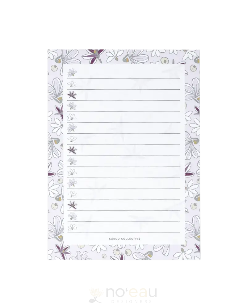 Kakou Collective - Assorted 5’’X7’’ Notepads Naupaka List Stationery