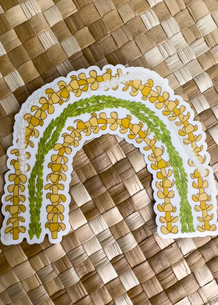 Kakou Collective - Assorted Lei Bow Stickers Lei Aloha Puakenikeni & Pikake Pakalana