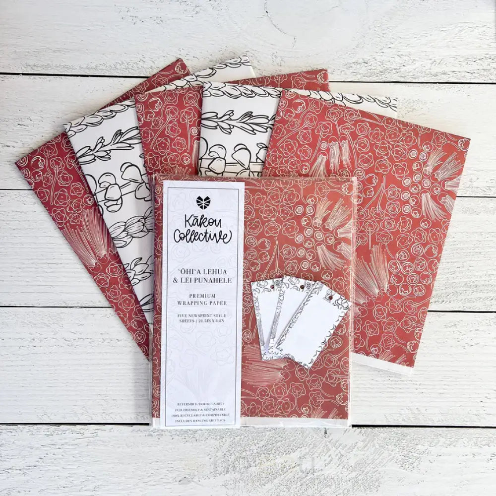 KAKOU COLLECTIVE - Ke Ola O Ka Lehua Wrapping Paper - Noʻeau Designers