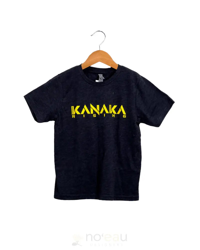 KANAKA RISING - Keiki Elua Charcoal T-Shirts - Noʻeau Designers
